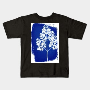 cyanotype fern 2 Kids T-Shirt